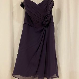 Plum Alfred Angelo size 8 bridesmaid dress